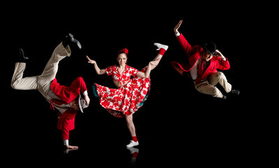 EBC dancers Mark Tucker, Danielle Tomie and Reed Souther