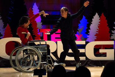 Alito Alessi and Emery Blackwell perform ‘Tango, Tango’ at TEDx April 19. Photo: Mickey Stellavato.