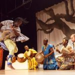 Habib Iddrisu performs at the UO’s Dance Africa 2013