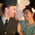 David Angier and Lizz Torrecillas in Much Ado About Nothing. Photo courtesy of Red Cane Theatre