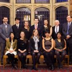 UO students accompanied by Hugo Slim and Cheyney Ryan at Oxford. Photo Credit: Carolina Reese