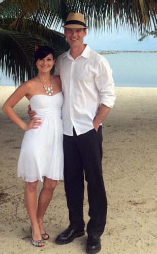 Ashley Jordan and Daniel Evans in Belize