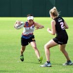 Erika Farias playing touch after Nationals in 2013 as a part of a USA Touch training camp.