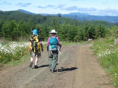 Hikers traverse a portion of the C2C trail