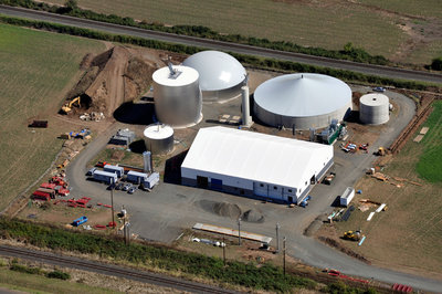 Aerial view of JC-Biomethane