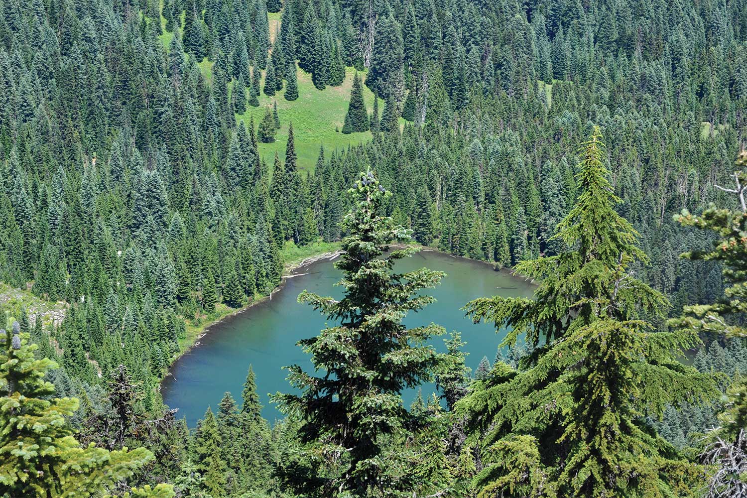 20250703outdoors-Crescent-Mountain-view-of-Crescent-Lake-from-summit