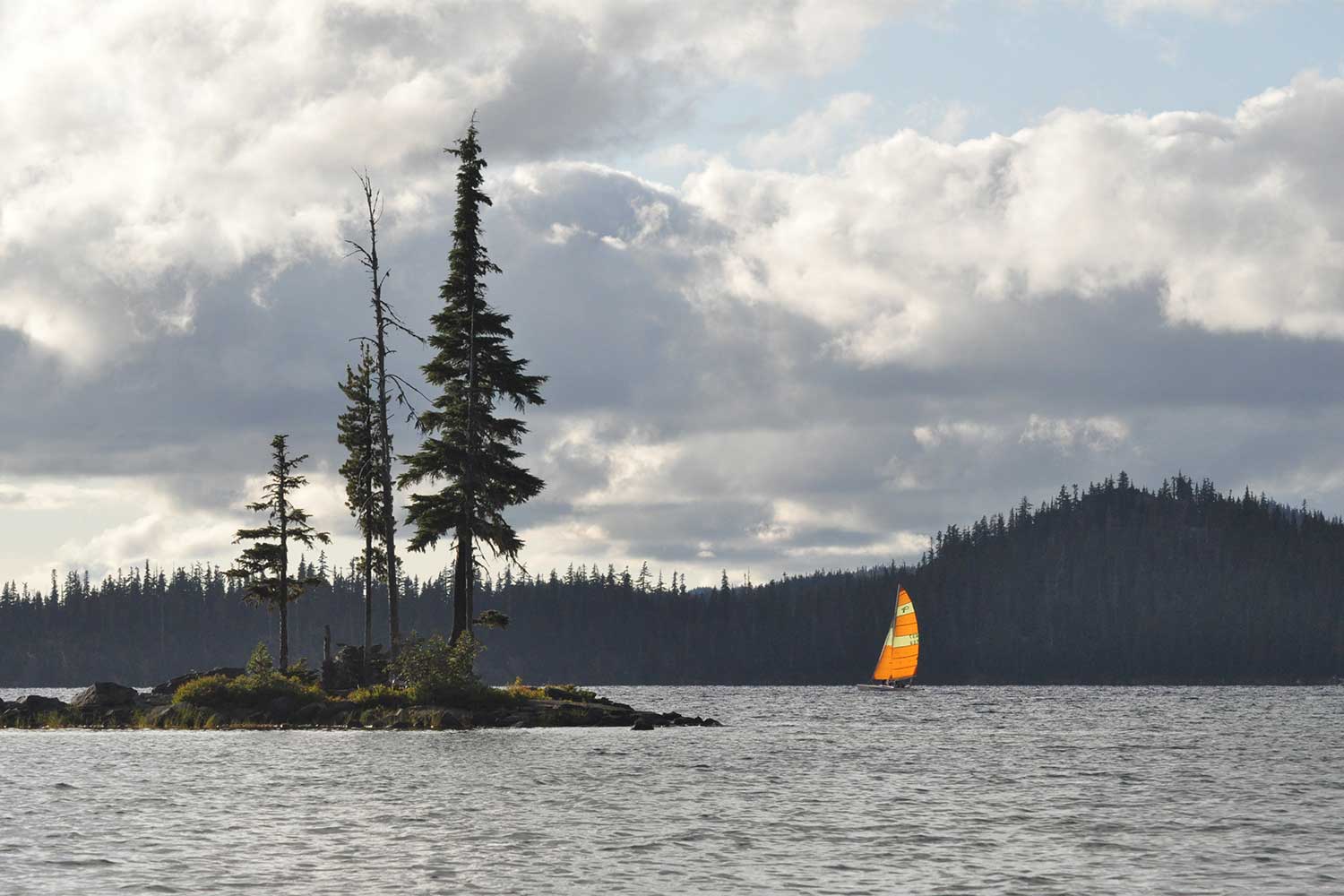 20250807outdoors-Waldo-Lake-FromShadowBayWithSailboat